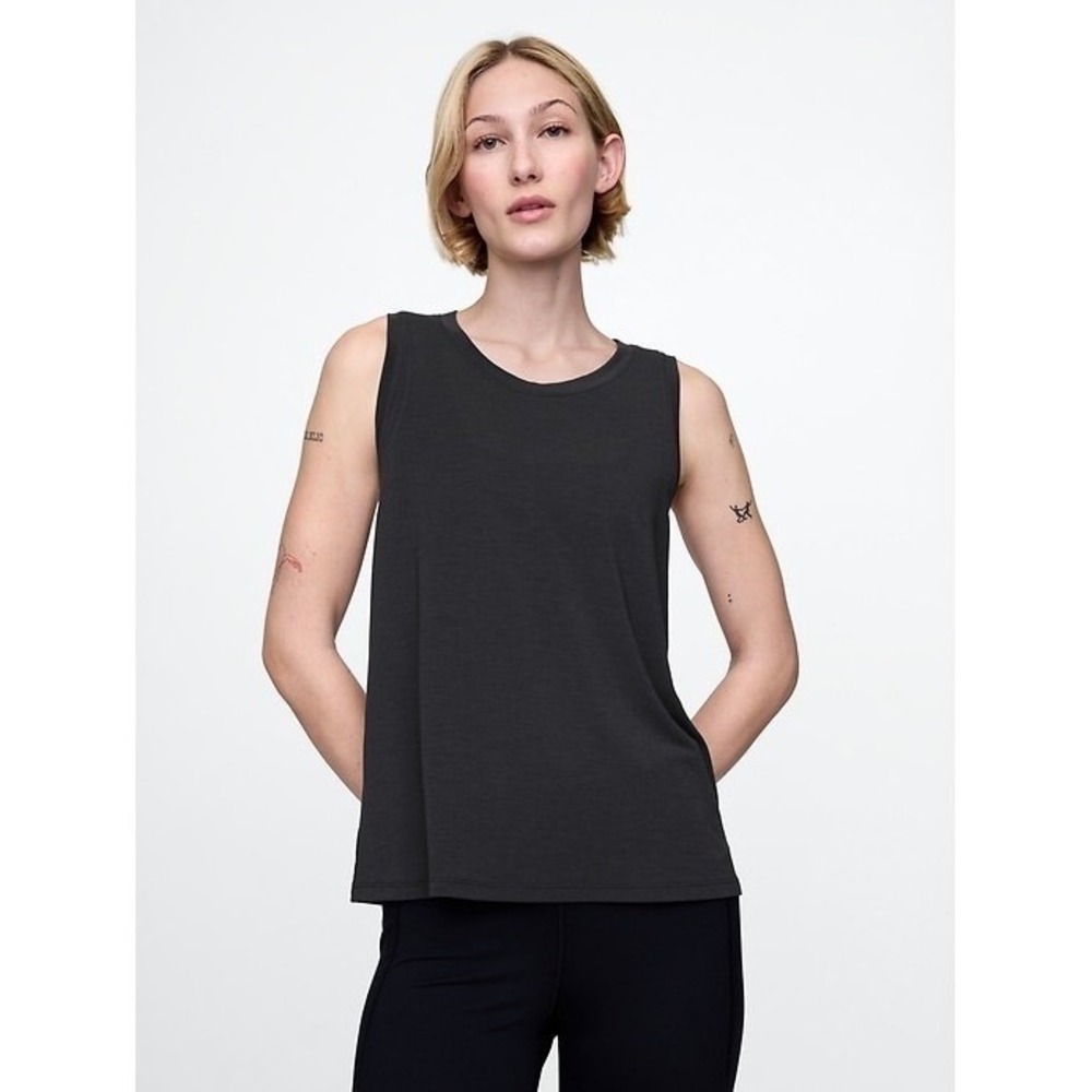 GAP Womens Black Sleeveless Tank Top Athletic Casual Comfort Size S
